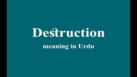 distruct in tagalog meaning|Destruction Meaning .